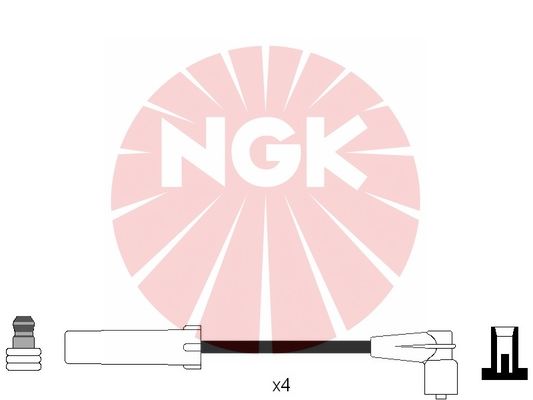 Zündleitungssatz - 4054 NGK
